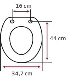 TOILET SEAT LIUTO WHITE EU MDF