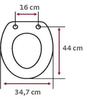 TOILET SEAT LIUTO WHITE EU MDF