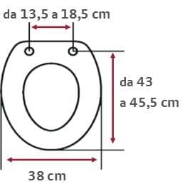 Bricocenter SAGITTARIO DISABLED TOILET SEAT OPEN WHITE