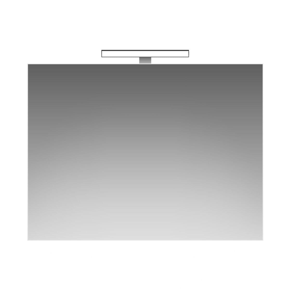 Bricocenter ILLUMINATED BATHROOM MIRROR BEAUTIFUL CM.L 80 H 60 CM REVERSIBLE IP44 LED