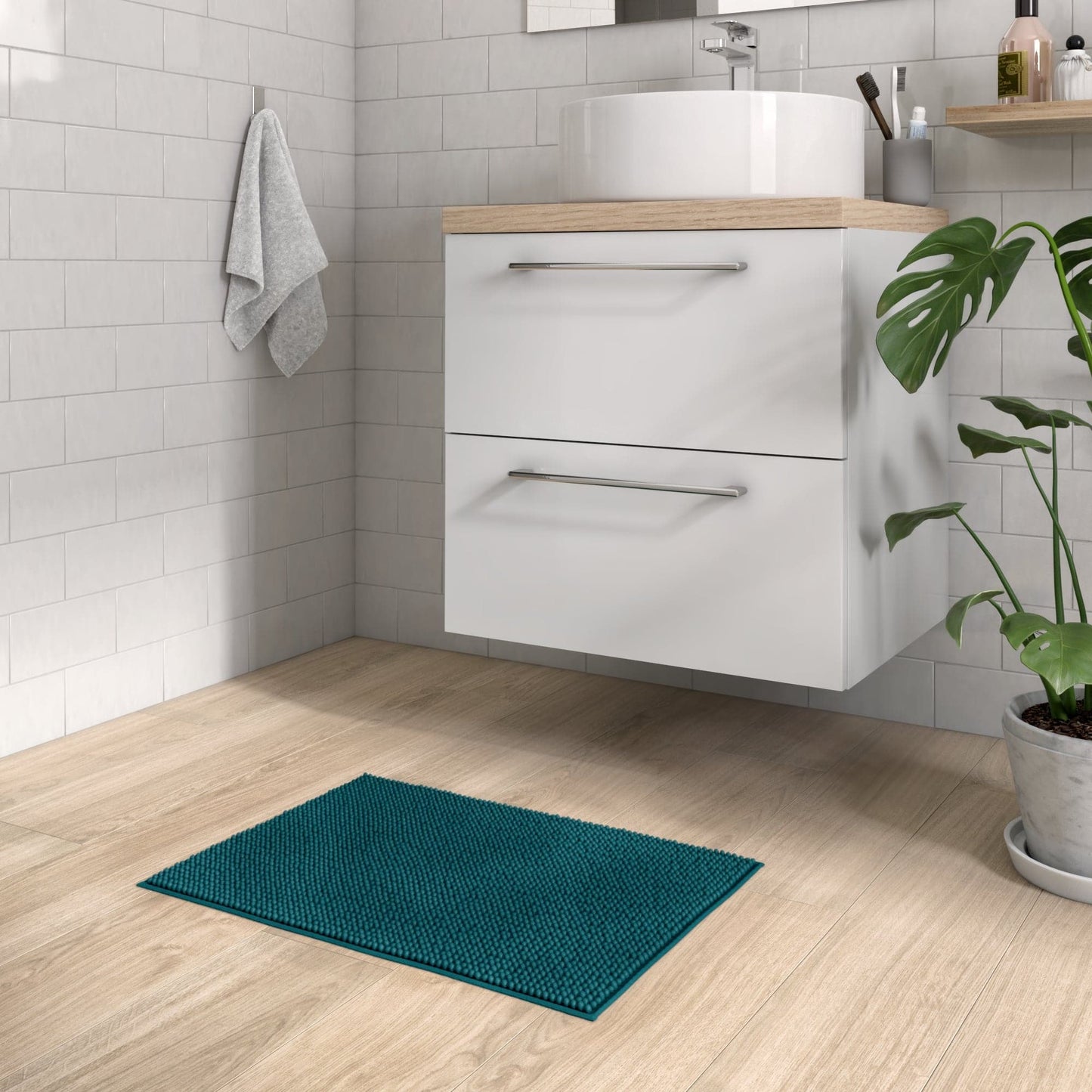 Bricocenter EASY 40X60 GREEN BATHROOM CARPET 1 SENSEA