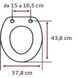 Bricocenter NEO OVAL TOILET SEAT WHITE - TOP FIX