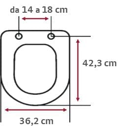 Bricocenter NEO ROUND WHITE TOILET SEAT - TOP FIX