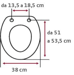 Bricocenter WC SEAT MOD. ITALICA - GLOSSY WHITE MDF