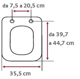 WC SEAT MOD. TRACCIA - GLOSSY WHITE MDF