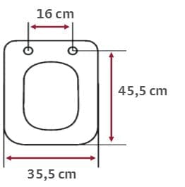 WD MOD. CONCA THERMOSETTING GLOSSY WHITE