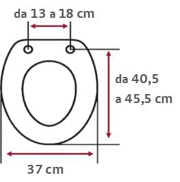 Bricocenter WHITE THERMOSETTING UNIVERSAL TOILET SEAT