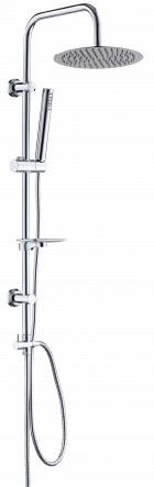Bricocenter ANNIKA SHOWER KIT SQUARE CHROME ARM SHOWER HEAD D.24CM