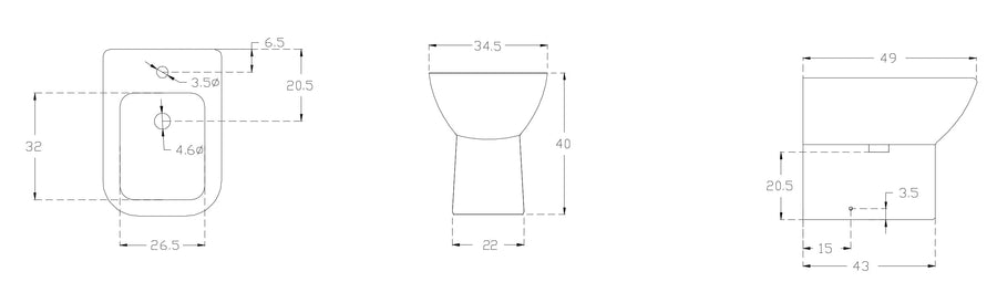 Bricocenter JASMINE FLUSH BIDET