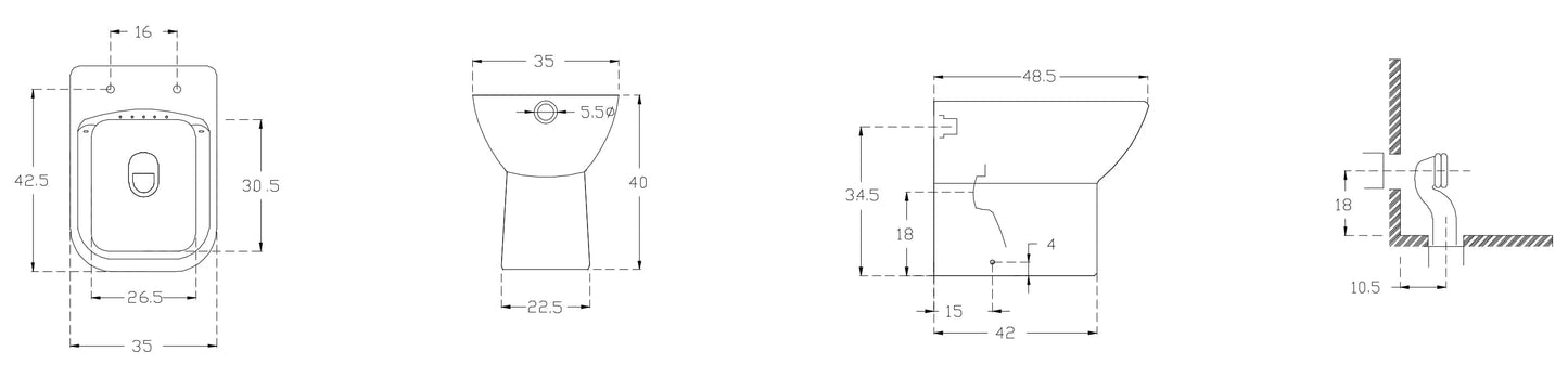 Bricocenter JASMINE RIMLESS WC