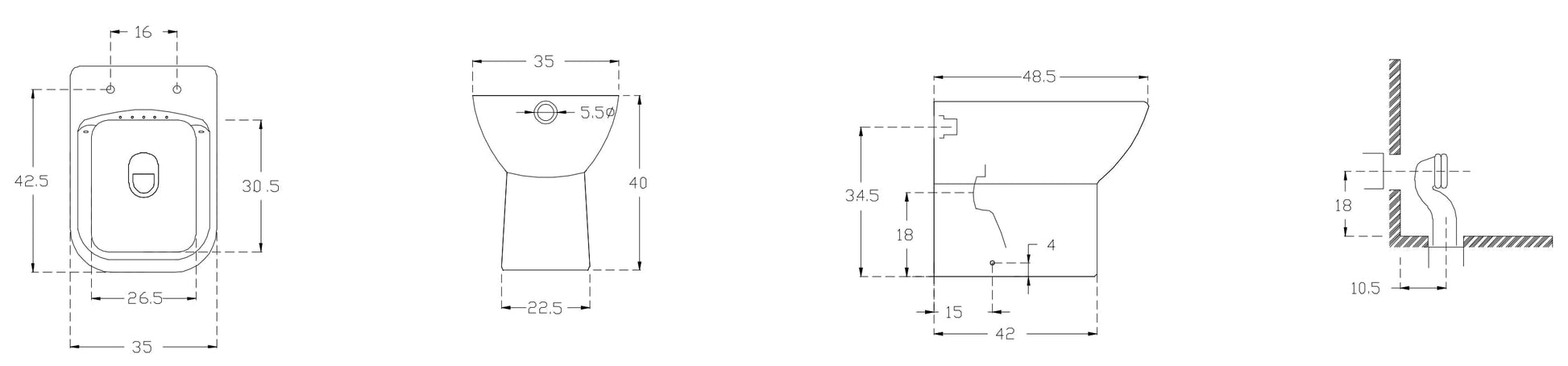 Bricocenter JASMINE RIMLESS WC