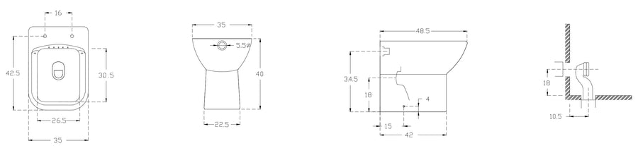 Bricocenter JASMINE RIMLESS WC