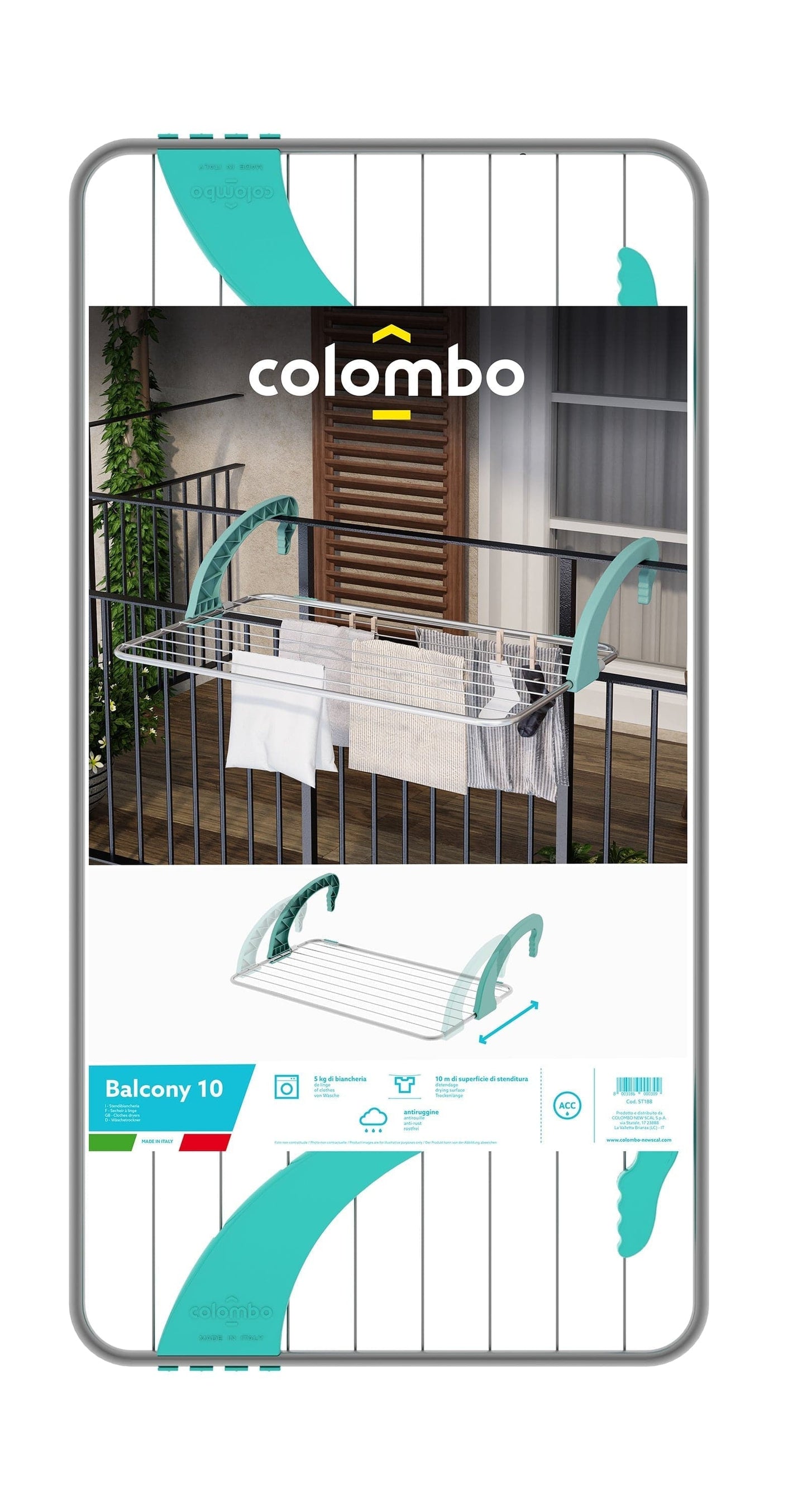 Bricocenter BALCONY CLOTHESLINE 10MT STEEL -BALCONY 10