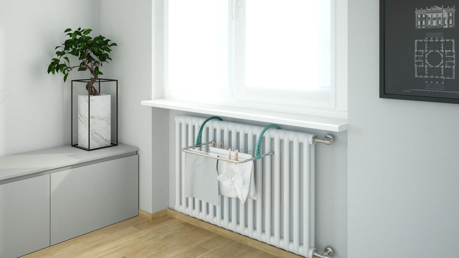 EASY RADIATOR CLOTHESLINE3 M SPREADING SURFACE PAINTED STEEL, AN