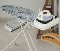IRONING BOARD 120X40CM SIZE L - WITH BOILER HOLDER , ORGANIC COTTON LINING - STAR