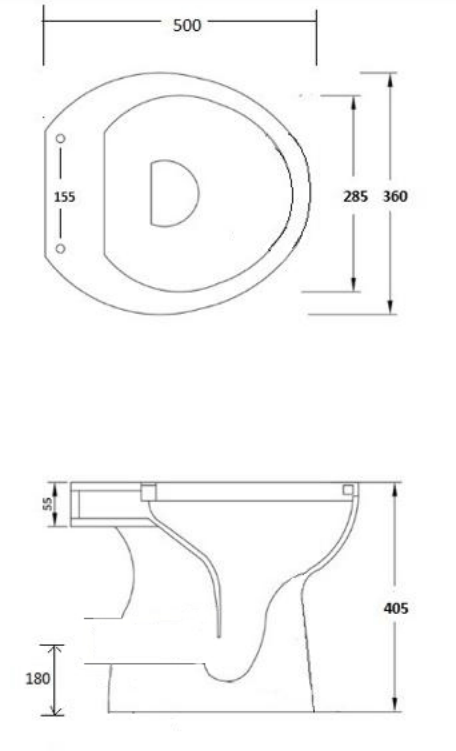 Bricocenter POLA TOILET WALL OUTLET WHITE
