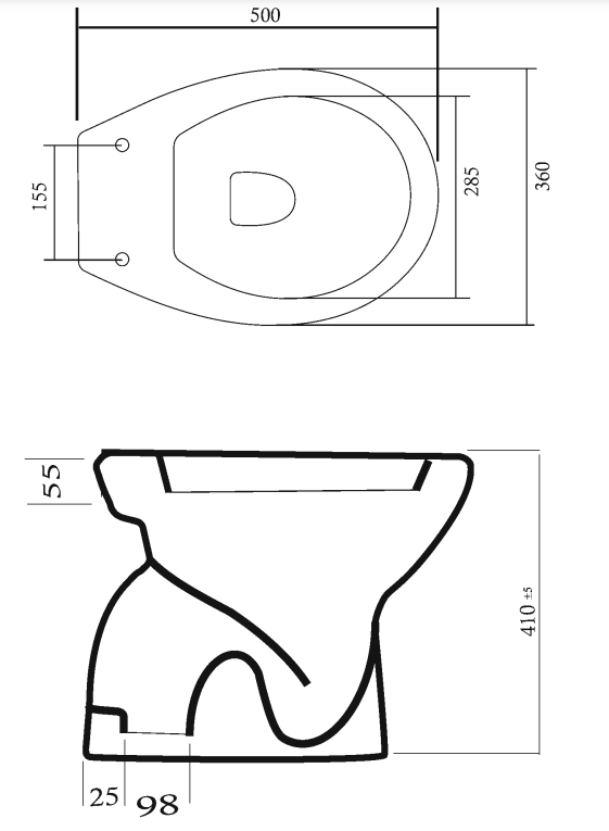 POLA WC FLOOR DRAIN WHITE