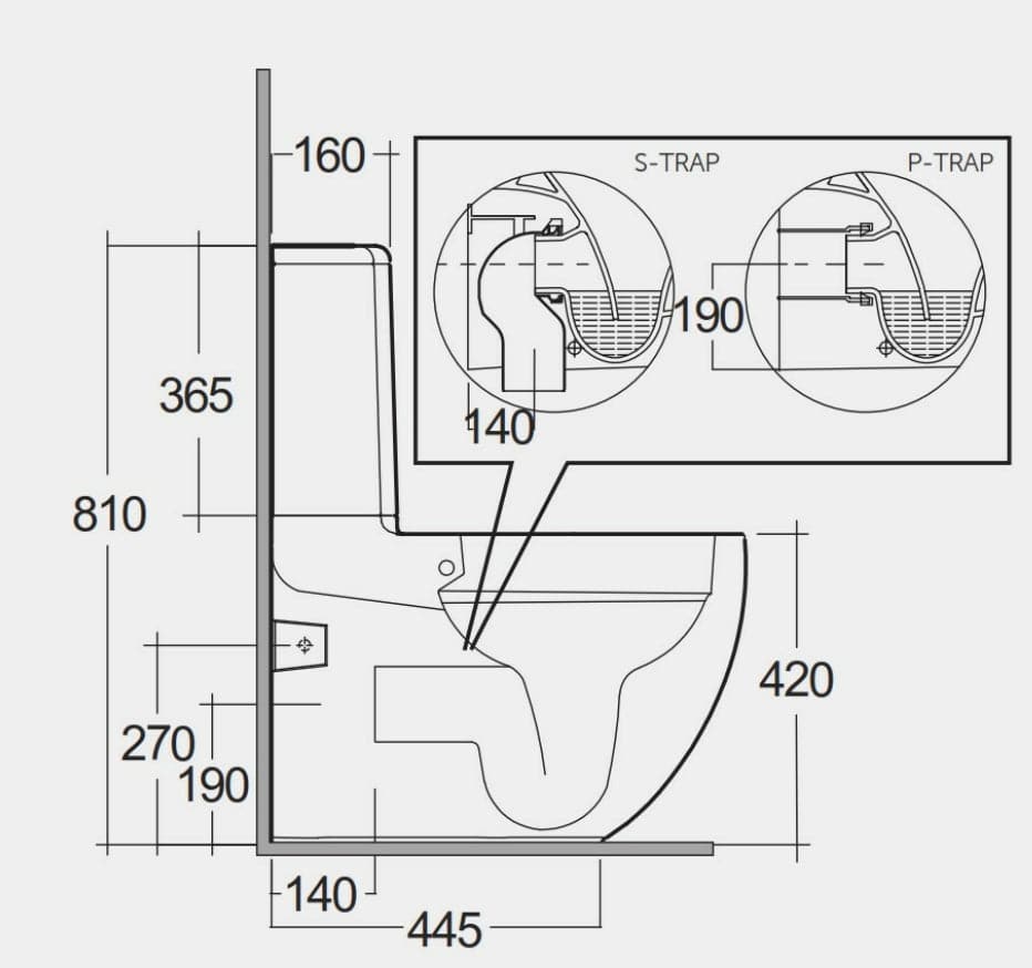 RIMLESS S/C FLUSH ILLUSION MONOBLOC TOILET