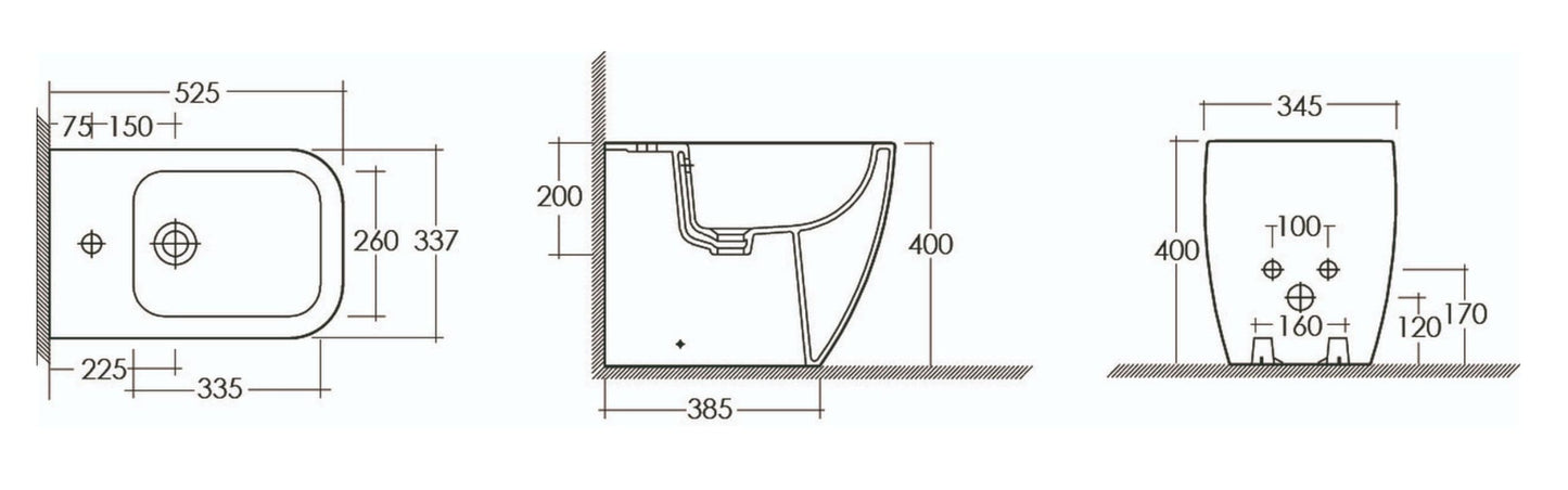 METROPOLITAN FLUSH BIDET