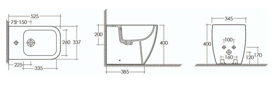 Bricocenter METROPOLITAN FLUSH BIDET