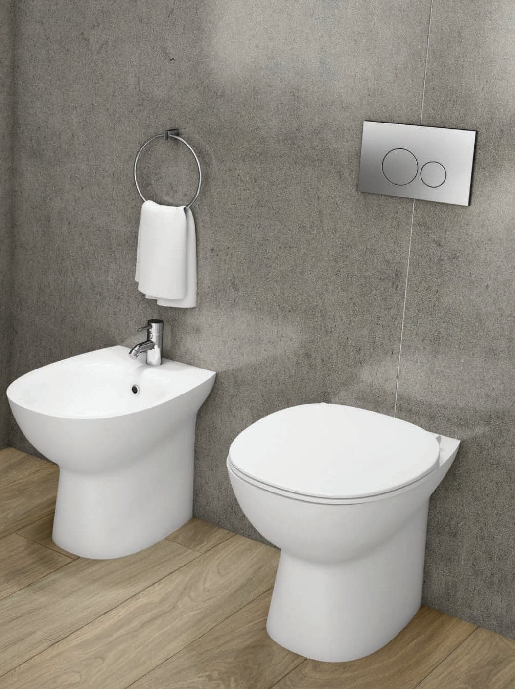 RIMLESS MORNING FLUSH TOILET