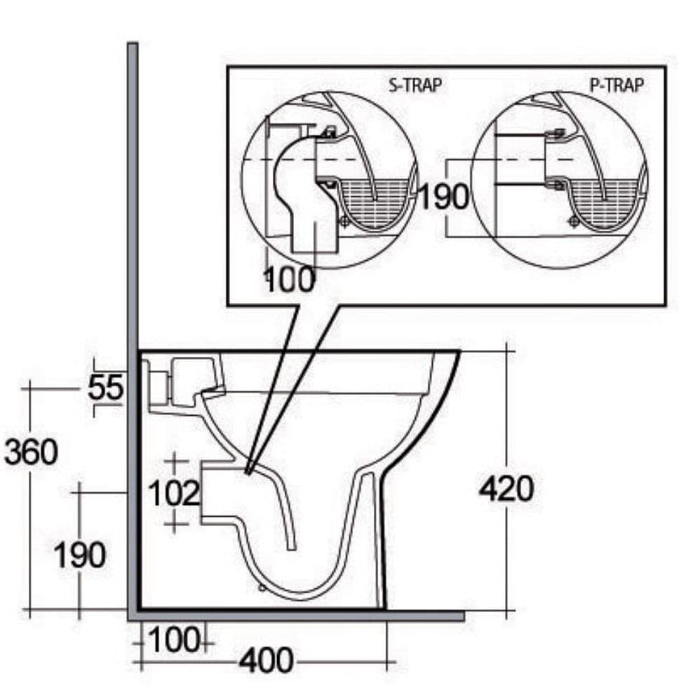 Bricocenter RIMLESS MORNING FLUSH TOILET