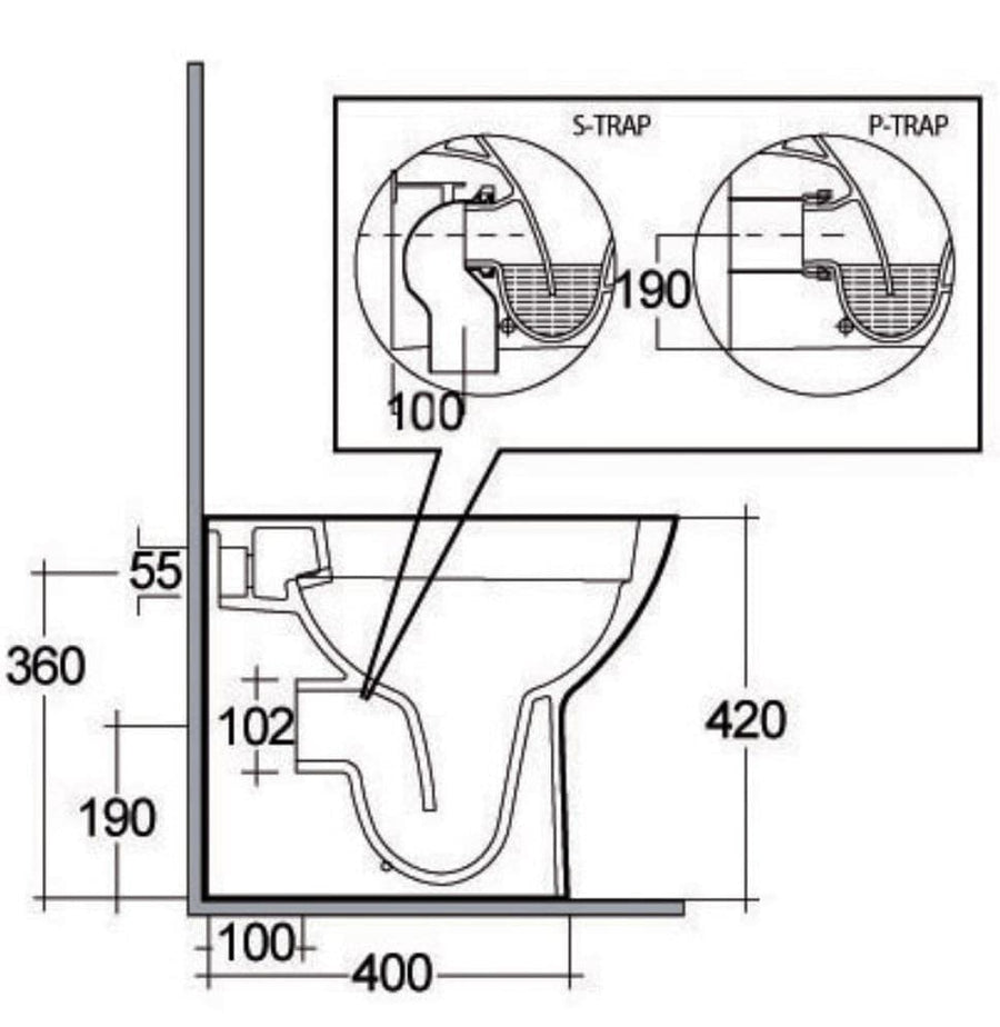 Bricocenter RIMLESS MORNING FLUSH TOILET