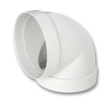 90 DEGREE BEND F/F DIA 100 MM WHITE