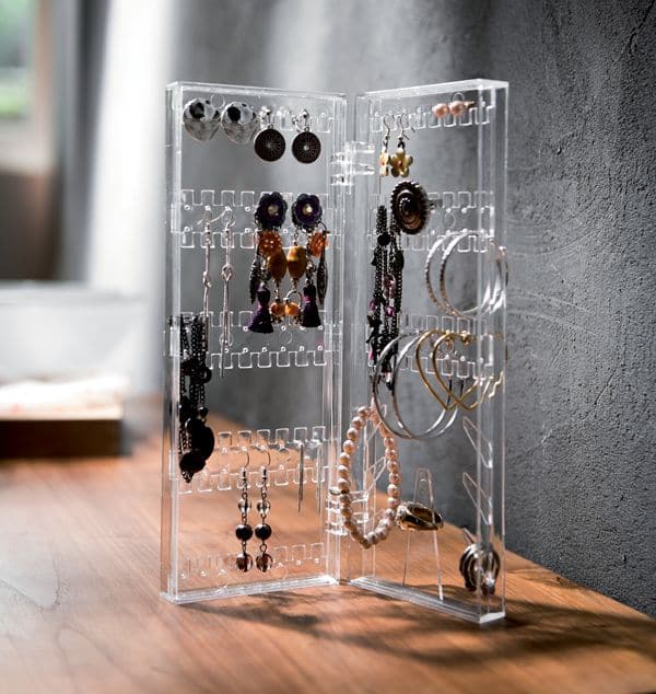 BIJOUX ORGANISER FOLDING TRANSPARENT