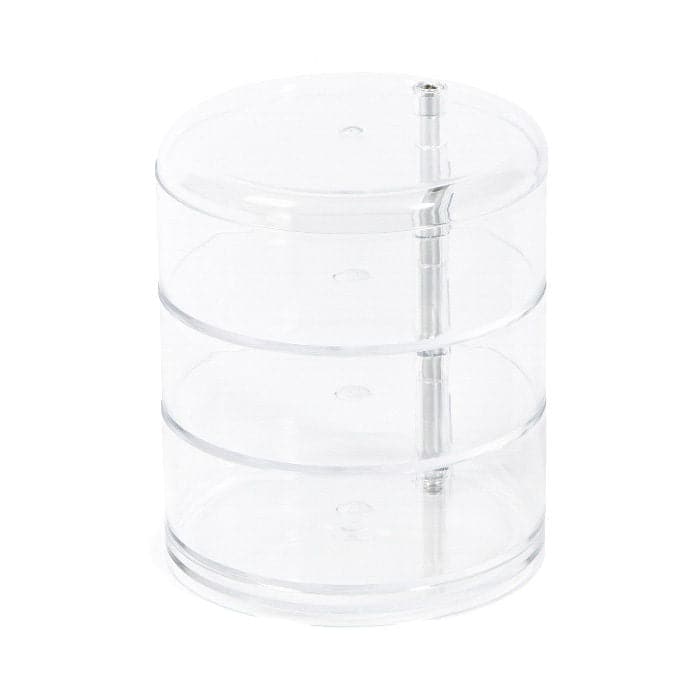 Bricocenter JEWELLERY ORGANISER ROUND 3 SHELVES D 11.5 H 13.7 CM