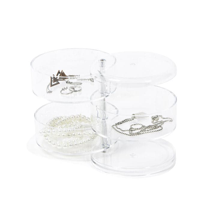 Bricocenter JEWELLERY ORGANISER ROUND 3 SHELVES D 11.5 H 13.7 CM