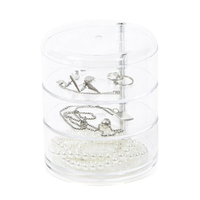 Bricocenter JEWELLERY ORGANISER ROUND 3 SHELVES D 11.5 H 13.7 CM