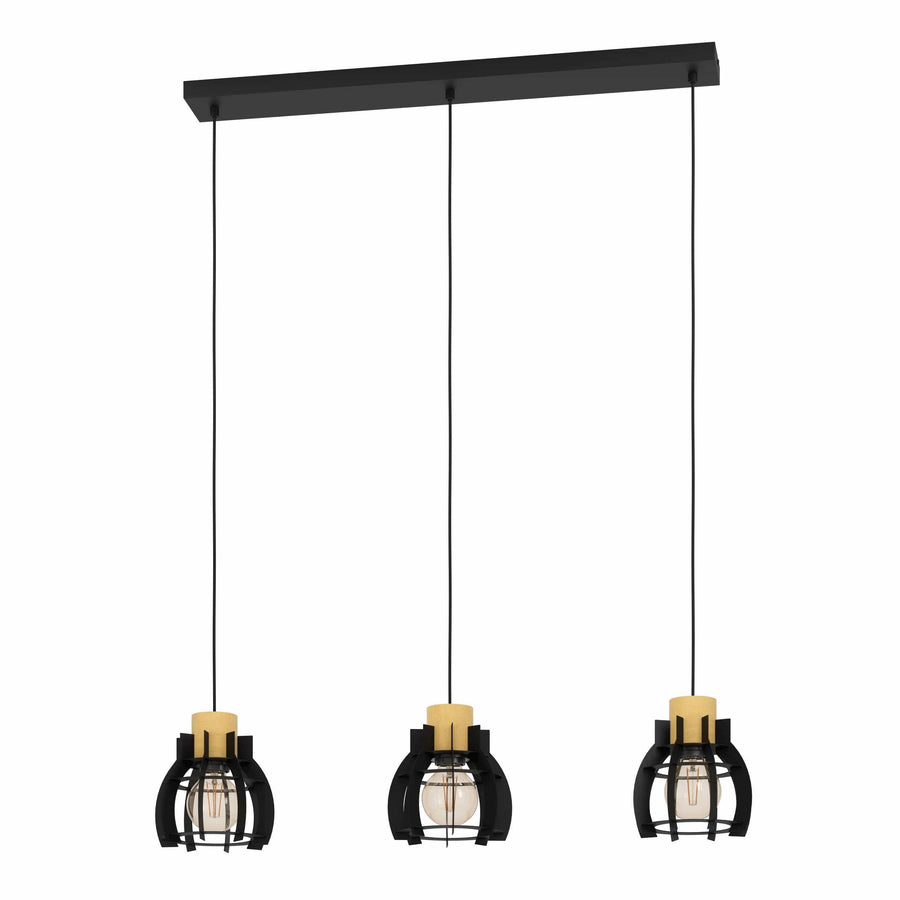 Bricocenter STILLINGTON METAL AND WOOD CHANDELIER 110X88CM 3XE27=40W
