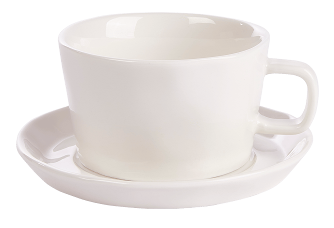 MAREA White cup and saucer