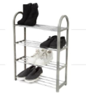 4-LAYER METAL AND PLASTIC WAREHOUSE - DIM: 49.5 x 18.4 x H65 CM