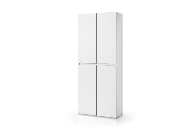 multi-purpose cabinet 7 shelves 80x37x195 white