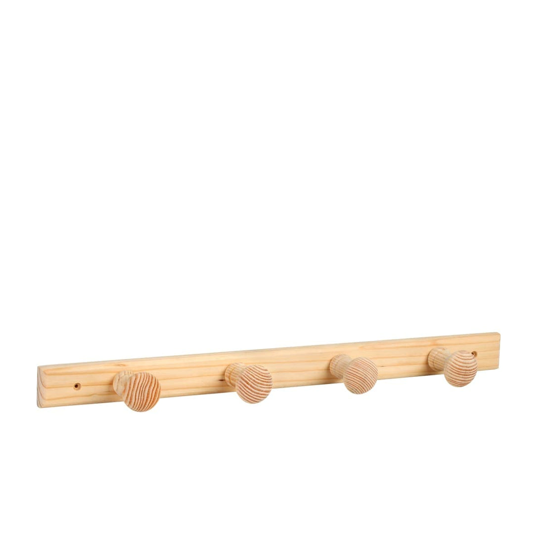 4-PLACE COAT RACK IN UNTREATED WOOD - best price from Maltashopper.com BR410331099
