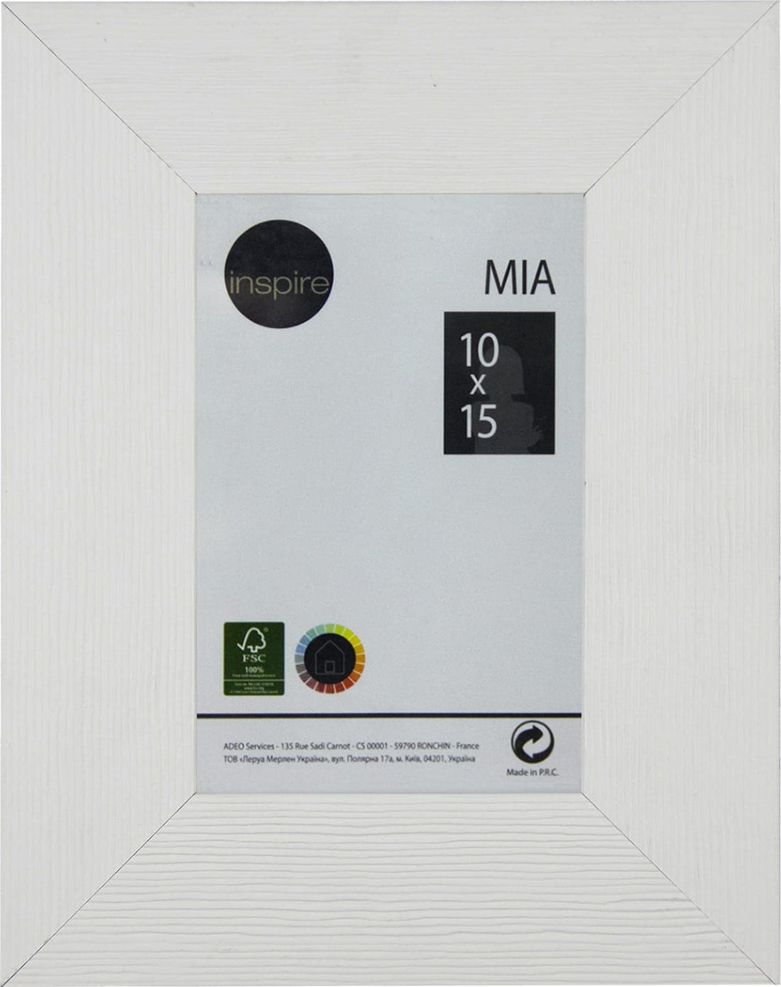 MIA FRAME 10X15 CM WOOD WHITE - best price from Maltashopper.com BR480004669