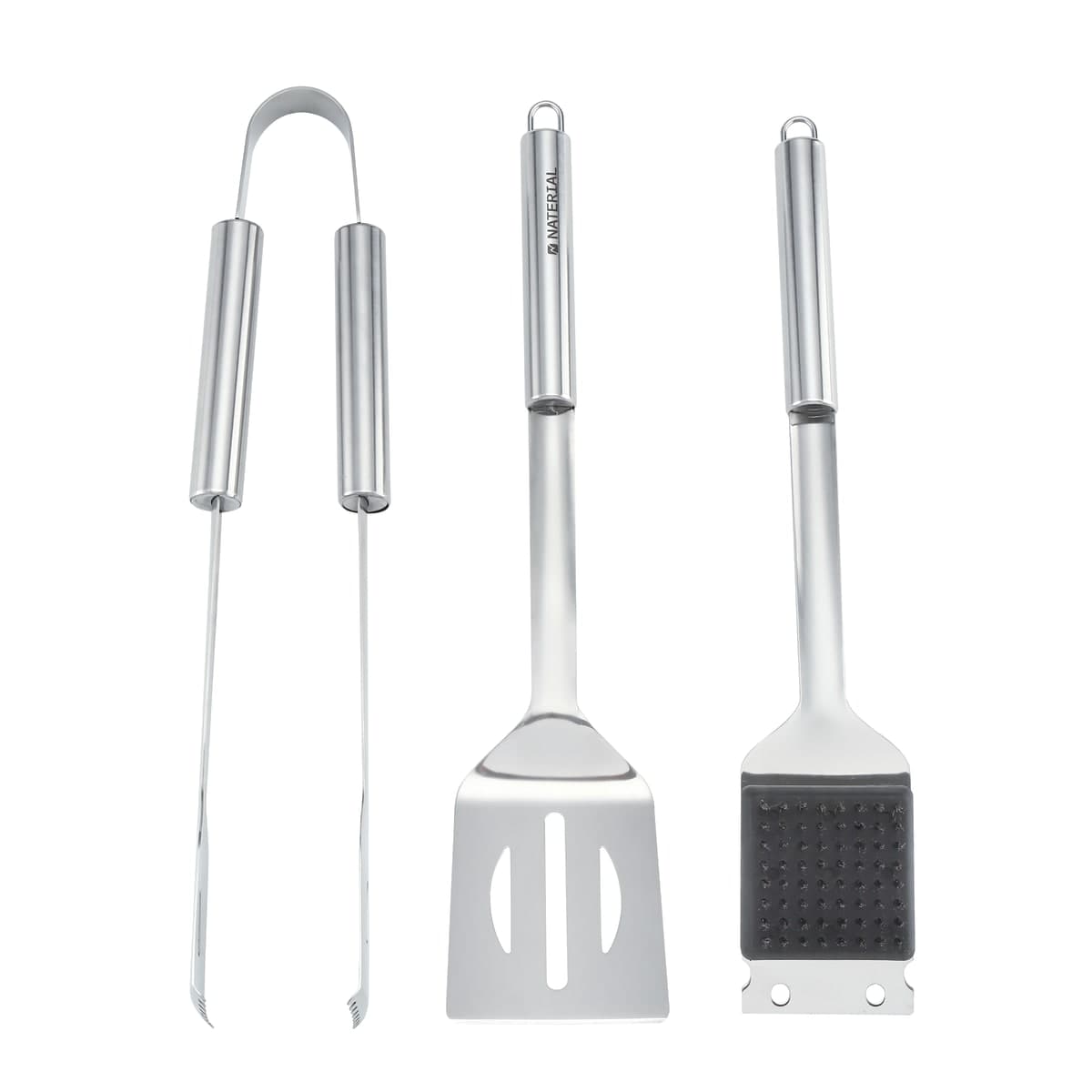 Bricocenter SET 3 STAINLESS STEEL BARBECUE ACCESSORIES