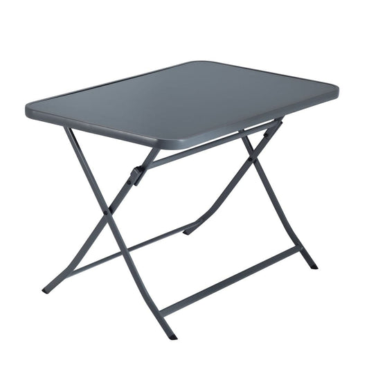 EMYS NATERAL - Folding Table - 4 seater - rectangular steel top glass - 70x110xh72 - best price from Maltashopper.com BR500009517