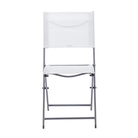 EMYS NATERIAL FOLDING CHAIR STEEL WITH TEXTILENE SEAT WHITE 42X52XH83 - Premium Garden Chairs from Bricocenter - Just €38.99! Shop now at Maltashopper.com