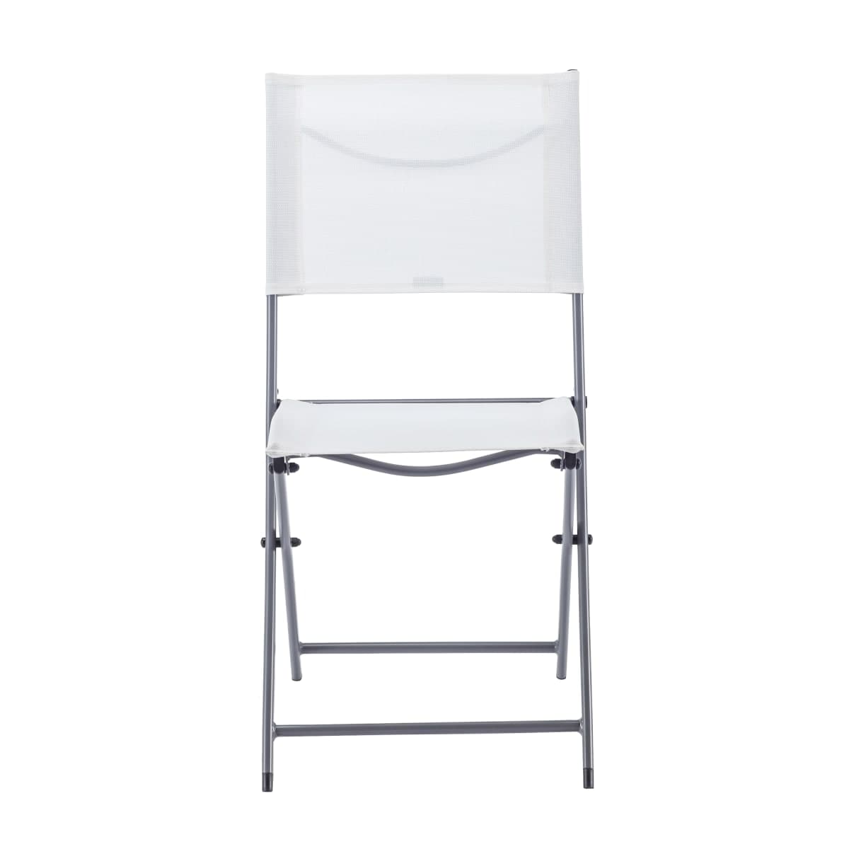 Bricocenter EMYS NATERIAL FOLDING CHAIR STEEL WITH TEXTILENE SEAT WHITE 42X52XH83
