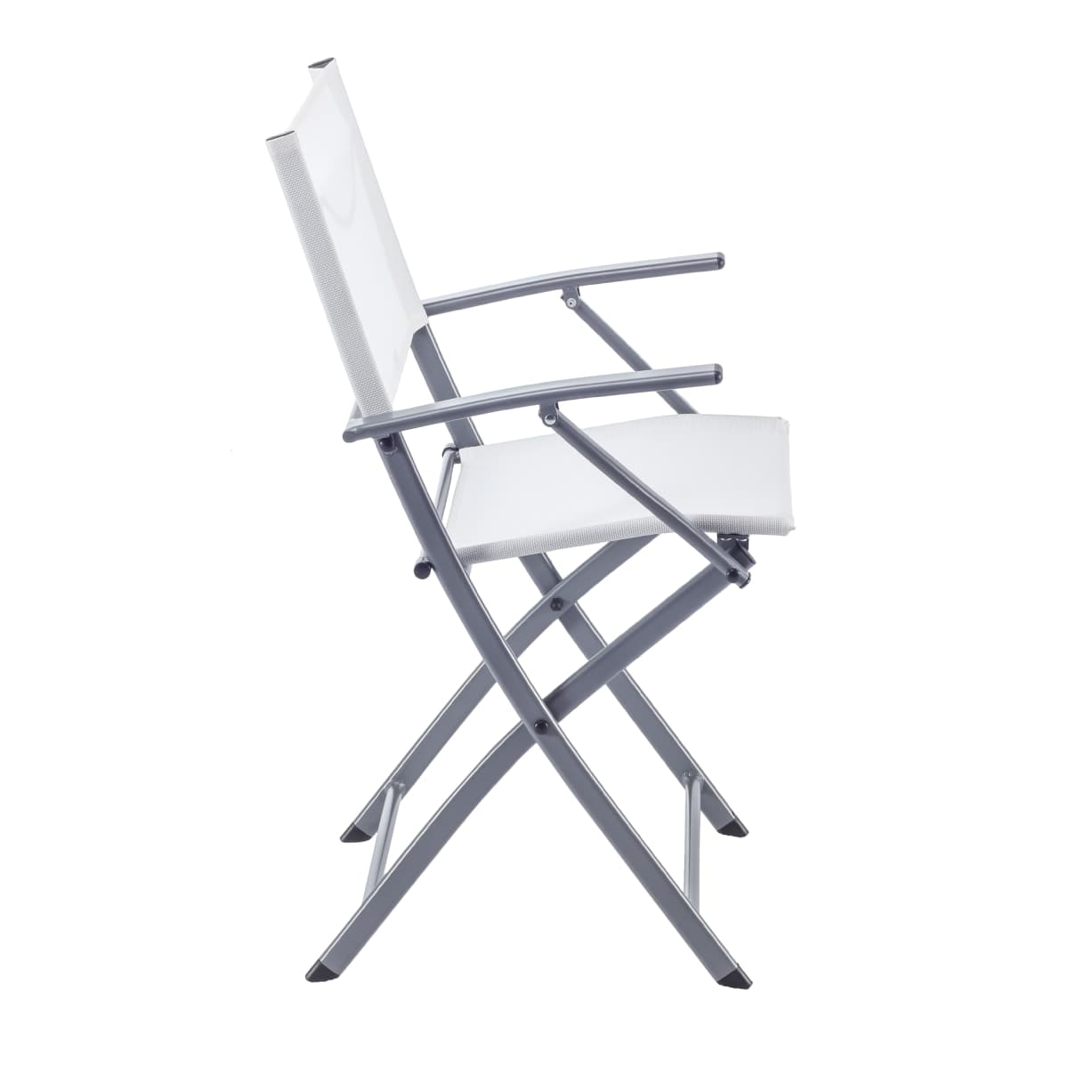 EMYS NATERIAL FOLDING STEEL CHAIR WITH ARMRESTS TEXTILENE SEAT 52X54XH83