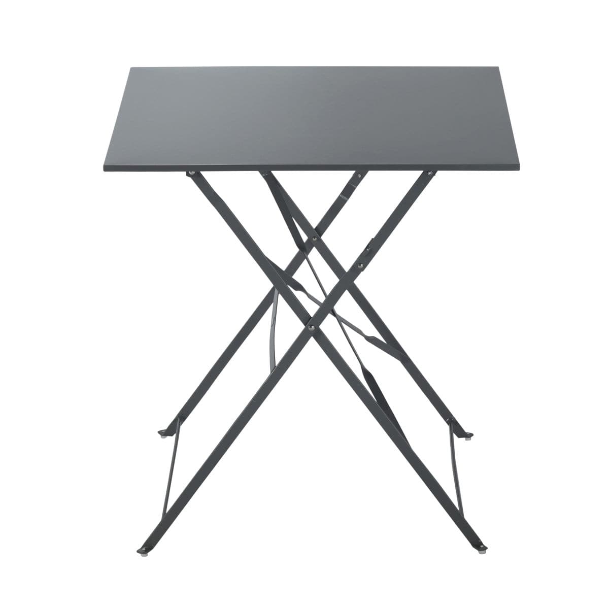 Bricocenter FLORA NATERIAL - Folding Table 2 seater Square Steel - 70x70xh71
