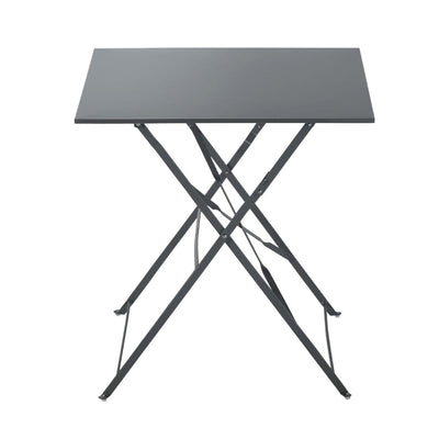 Bricocenter FLORA NATERIAL - Folding Table 2 seater Square Steel - 70x70xh71