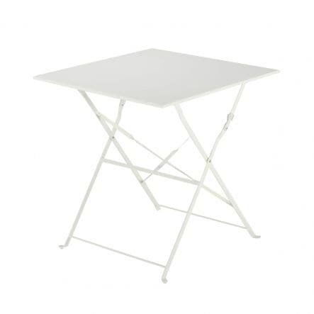 Bricocenter FLORA NATERIAL FOLDING TABLE 2 PLACES SQUARE STEEL 70X70XH71
