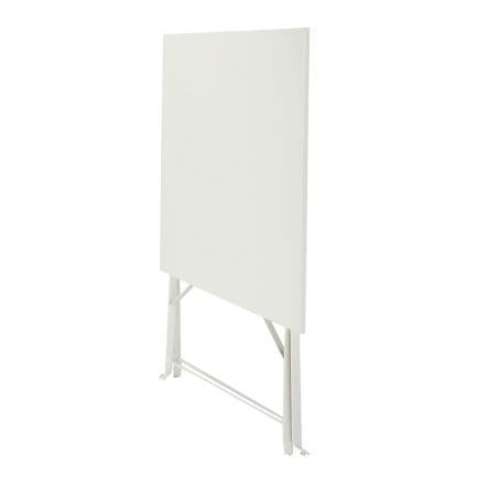 FLORA NATERIAL FOLDING TABLE 2 PLACES SQUARE STEEL 70X70XH71 - best price from Maltashopper.com BR500009514