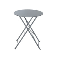 FLORA NATERIAL FOLDING TABLE 2 PLACES ROUND STEEL D 60XH71 - best price from Maltashopper.com BR500009665