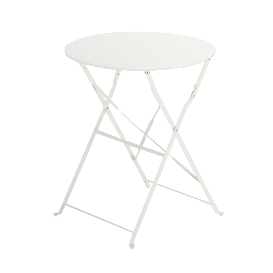 Bricocenter FLORA NATERIAL FOLDING TABLE 2 PLACES ROUND STEEL D 60XH71