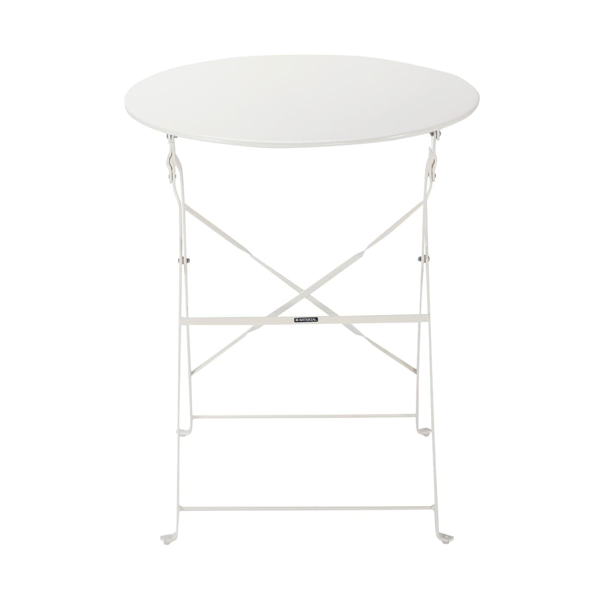 Bricocenter FLORA NATERIAL FOLDING TABLE 2 PLACES ROUND STEEL D 60XH71